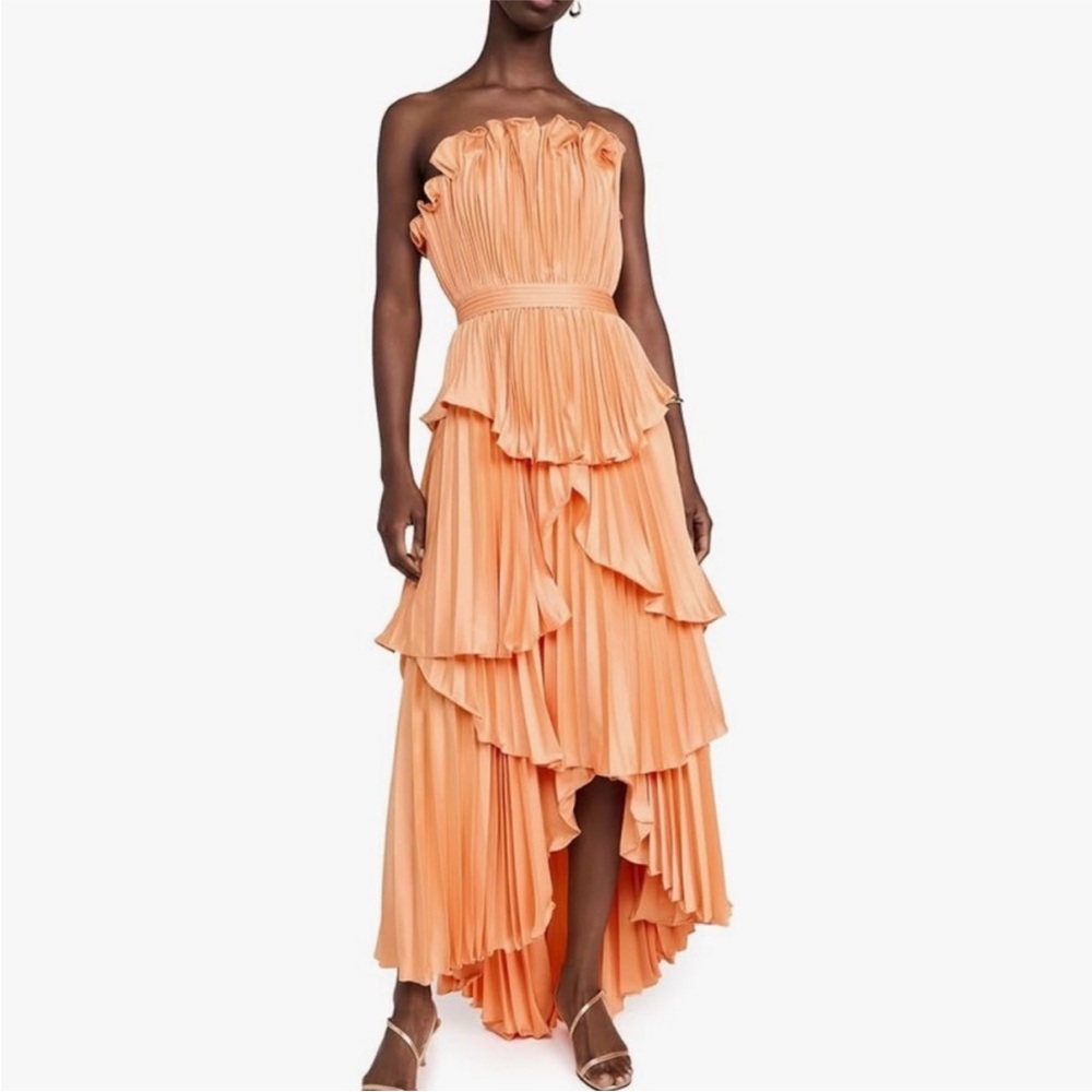 AMUR Women's Janey Tiered Shell Midi Dress sz 4